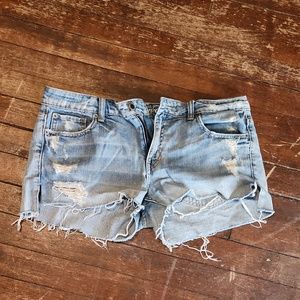 American Eagle faded size 8 denim shorts
